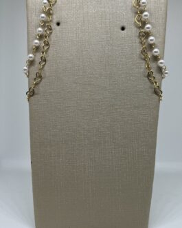 Brinco Perola e Corrente Ganch